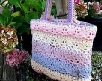 Crochet Bag Pattern "Sportina Carlotta", Crochet Tote Pattern, Crochet Purse Pattern downloadable .pdf file