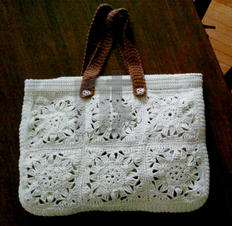 Crochet Bag Pattern Borsona Varenna by NTmaglia, Crochet Tote Pattern, Crochet Purse Pattern downloadable .pdf file image 3