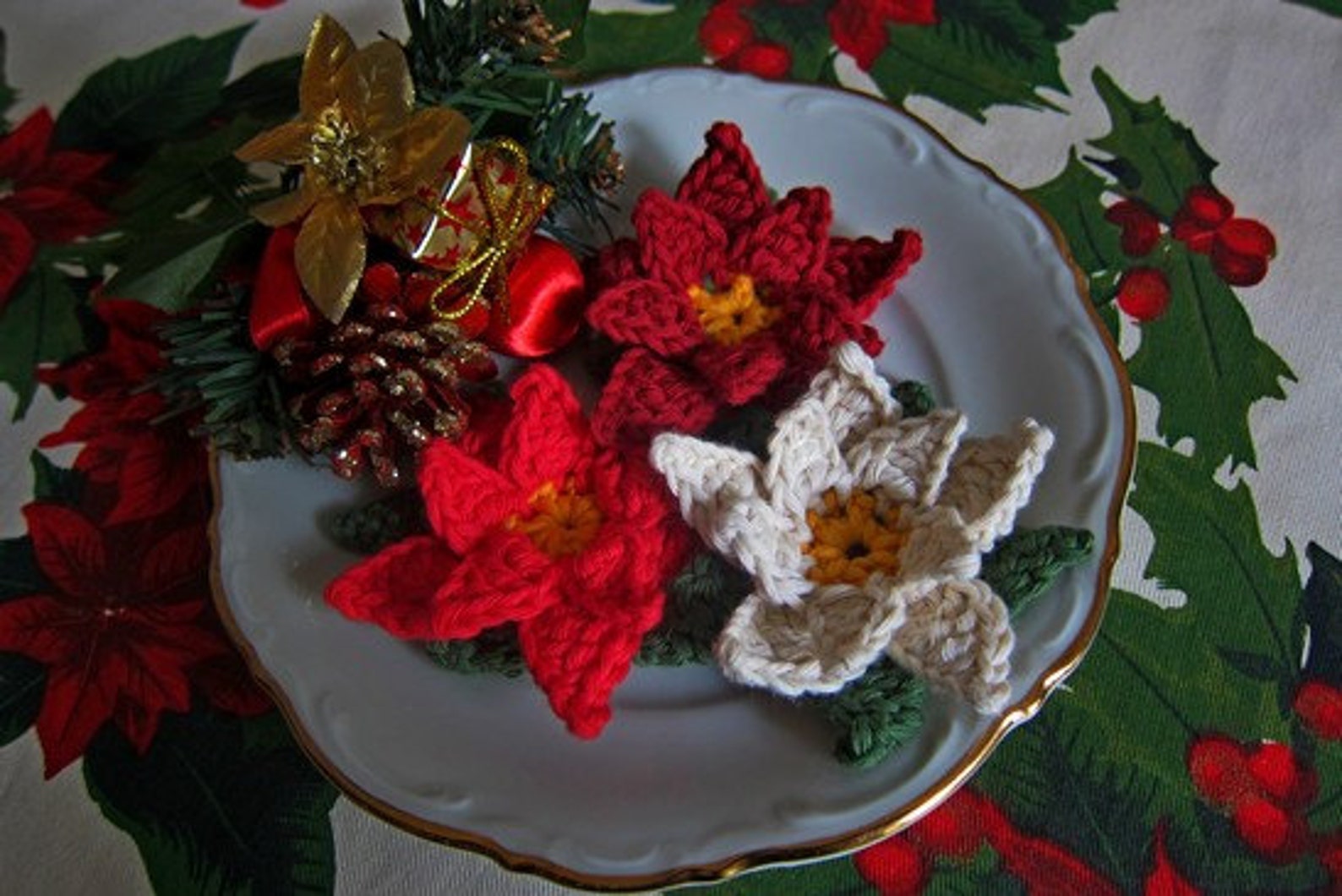 Crochet Christmas Flower Pattern Le Stelline by Etsy Italia