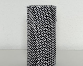 Japanese Chazutsu - SHIBORI Washi Paper Wrapped Tea Canister