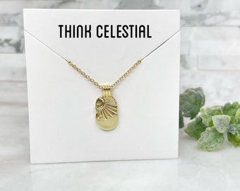 Collier Think céleste en acier inoxydable