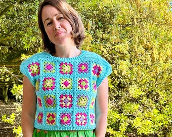 Crochet Granny Square Top
