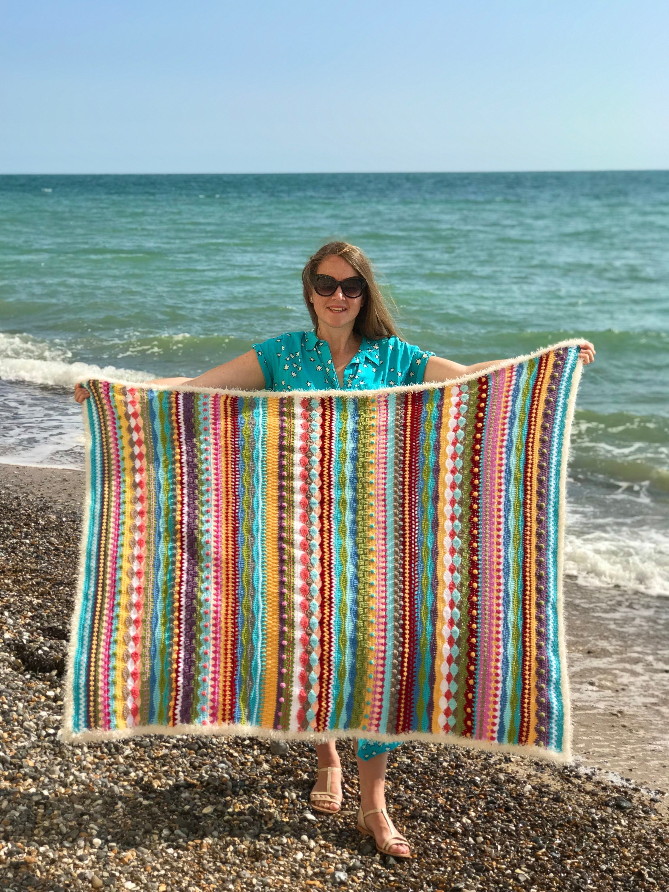 Seaside Stash Busting Blanket Etsy UK