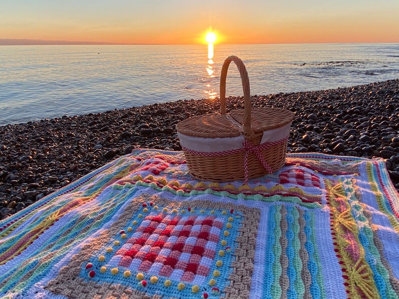 Picnic on the Beach Blanket Etsy