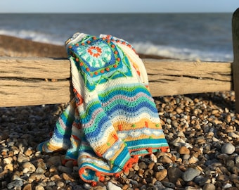 Beachcombing Blanket Crochet Pattern (PDF)