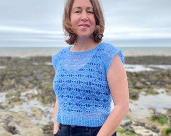 Modèle de crochet de t-shirt Sea Breeze