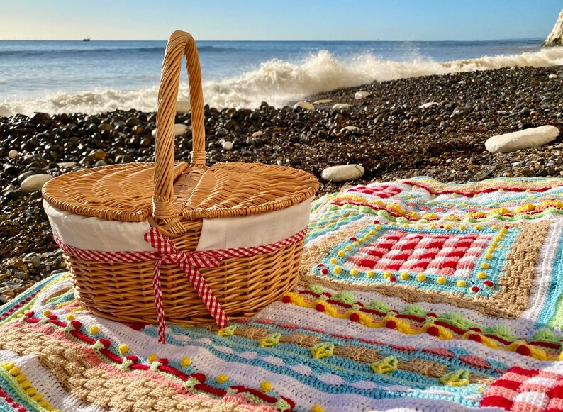 Picnic on the Beach Blanket Etsy