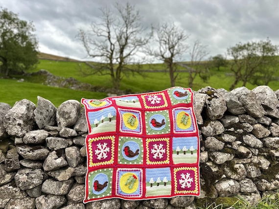 Festive Winter Blanket Crochet Pattern