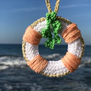 A Coastal Christmas Crochet Pattern for 4 Crocheted Christmas Decorations image 8