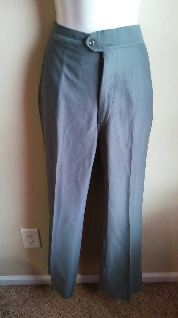 1970s steel grey pant suit - image 3