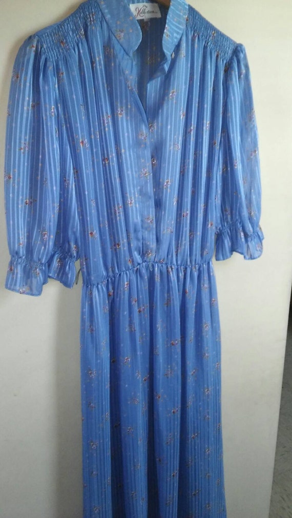 Powder blue sheer Dress - image 1