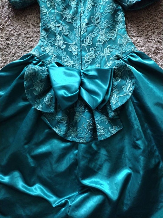 Vintage Emerald city green princess dress - image 5