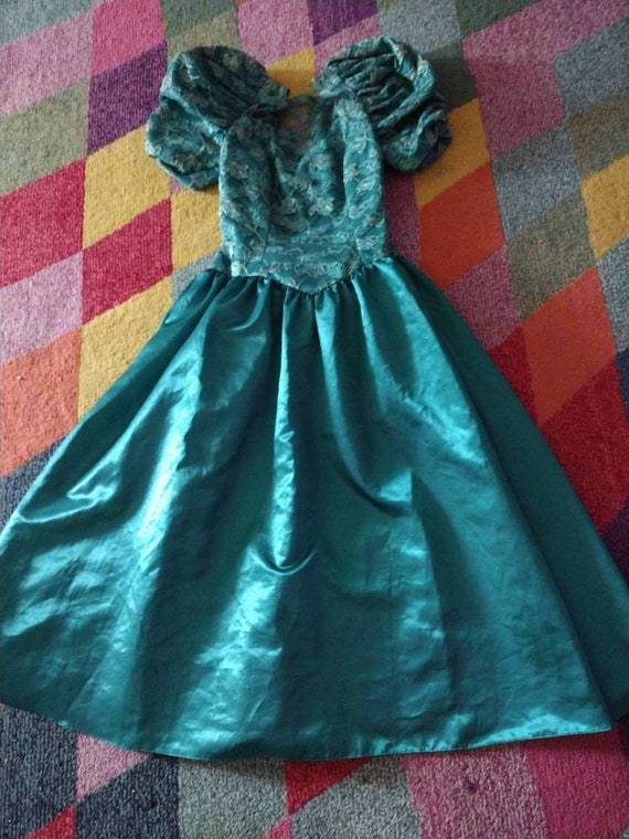 Vintage Emerald city green princess dress - image 4