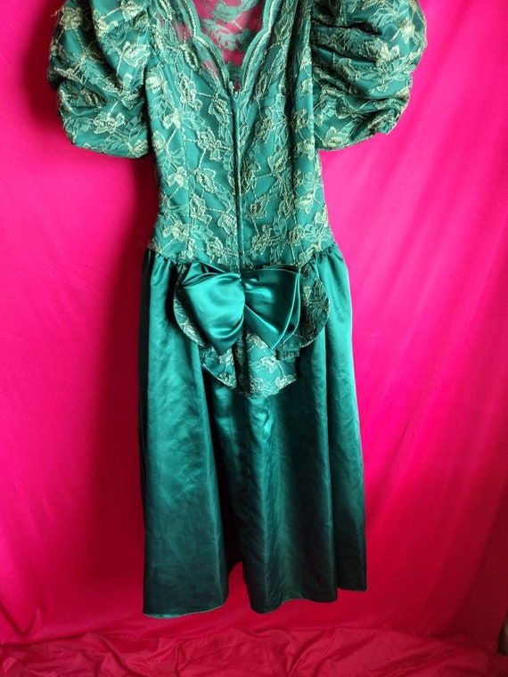 Vintage Emerald city green princess dress - image 3