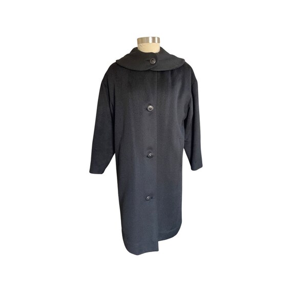 1940s long-hair wool coat // 1940s black formal w… - image 3