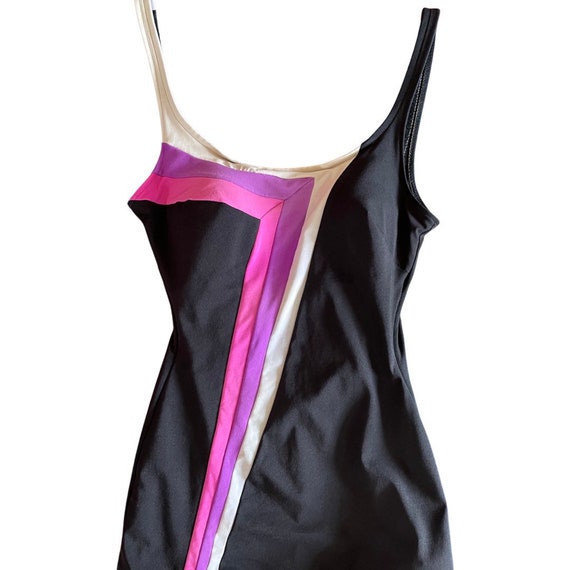 vintage 1940s-style swimsuit // one piece 1970s s… - image 2