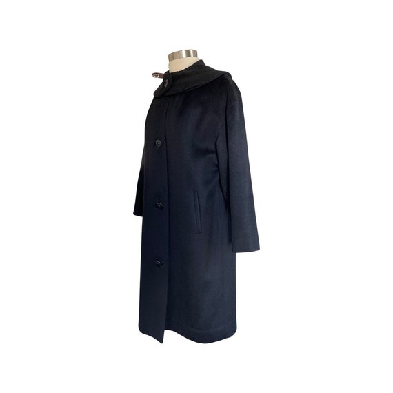 1940s long-hair wool coat // 1940s black formal winte… - Gem