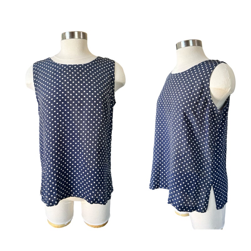 Mesh Polka Dot Tank main image 1