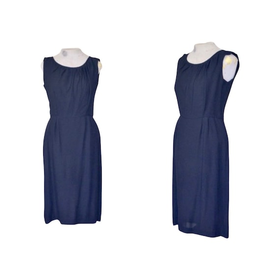Black Jewel Neck Sleeveless 50's Girls Dress main image 1