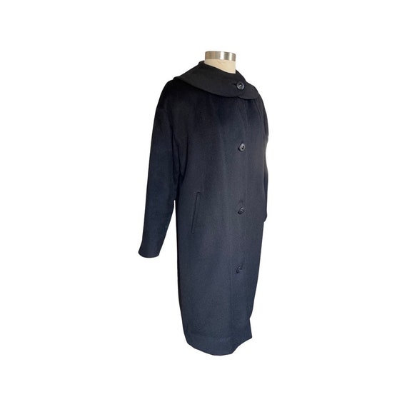 1940s long-hair wool coat // 1940s black formal w… - image 4