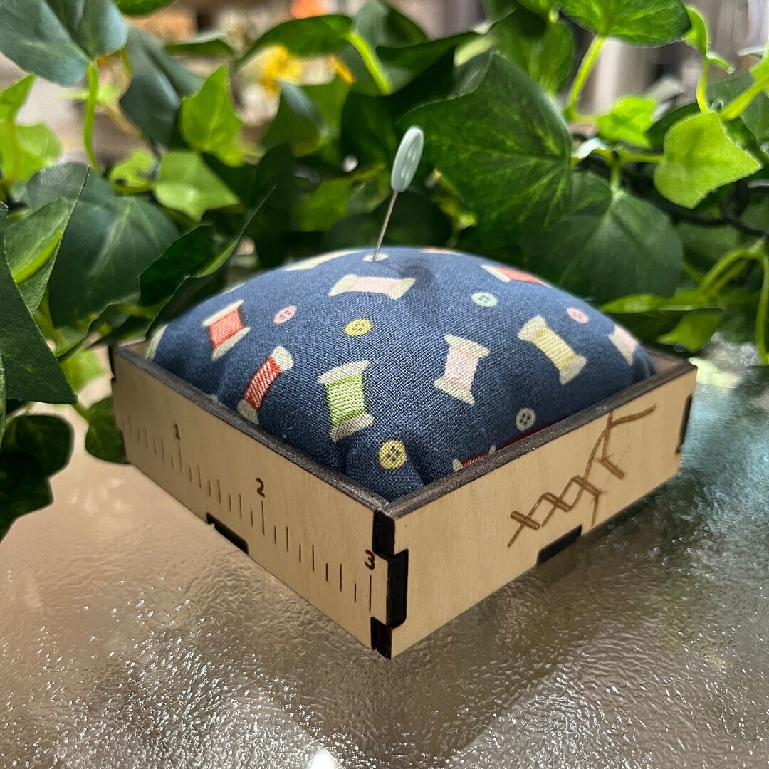 Wooden Ruler Box Pin Cushion - Etsy