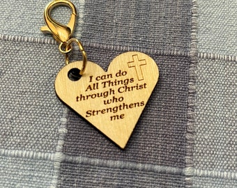 Inspirational Zipper Pull Tags