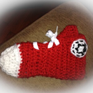 PATTERN ONLY! Child Crochet converse slippers