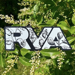 RVA Botanical Magnet | Car Decal & Refrigerator Magnet