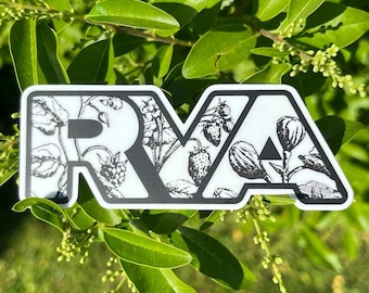 RVA Botanical Vinyl Sticker