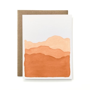Tarjeta ecológica 100 % reciclada: Blue Ridge Mountains en Peach