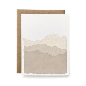 Tarjeta ecológica 100 % reciclada: Blue Ridge Mountains en gris