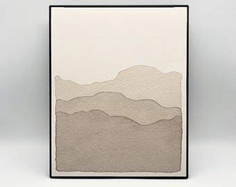 8 x 10" Blue Ridge Mountains in Grey Print