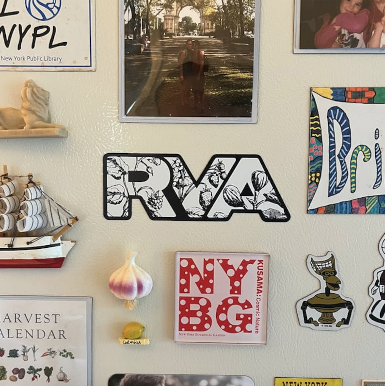 Design Tha Rva RVA Botanical Magnet | Car Decal & Refrigerator Magnet - Etsy