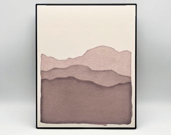 8 x 10" Blue Ridge Mountains in Purple Print