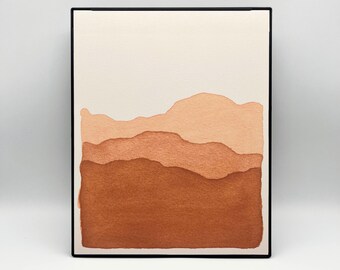 8 x 10" Blue Ridge Mountains in Peach Print