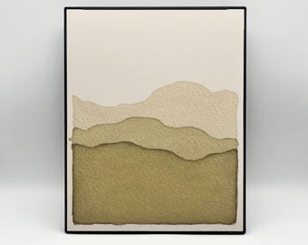 8 x 10" Blue Ridge Mountains in Olive Print