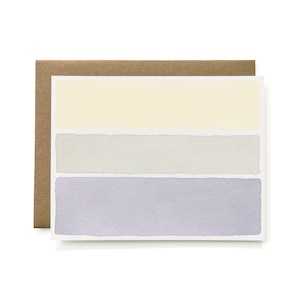 Tarjeta de tinte natural 100 % reciclada y respetuosa con el medio ambiente: rayas horizontales