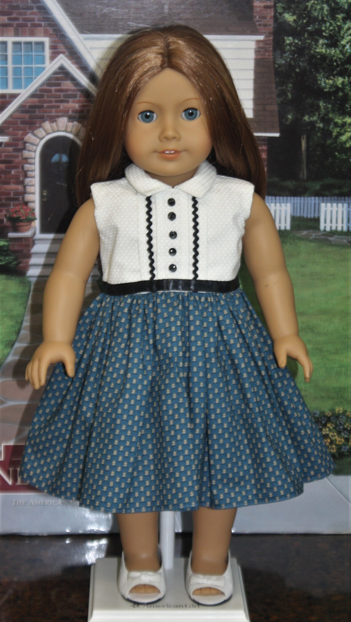 American Girl Style Asymmetrical Jacket Dress in Sapphire Blue Etsy