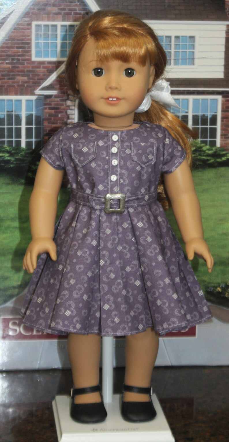 American Girl Style Mid 20th Century Pleated Circle Skirt Etsy