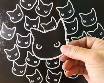 DVS Katze Magnet - Kühlschrank-Magnet, Katze Magnet, Katze Dame Geschenk, schwarze Katze, Kätzchen Magnet