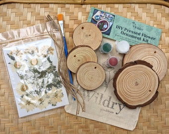 DIY Kit: Pressed Flower Ornaments