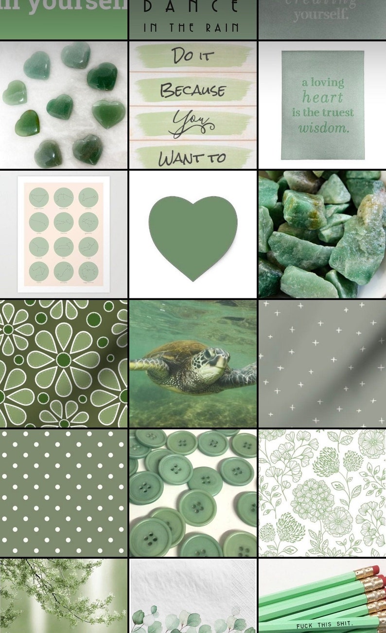 Sage Green Photo Collage Kit Etsy