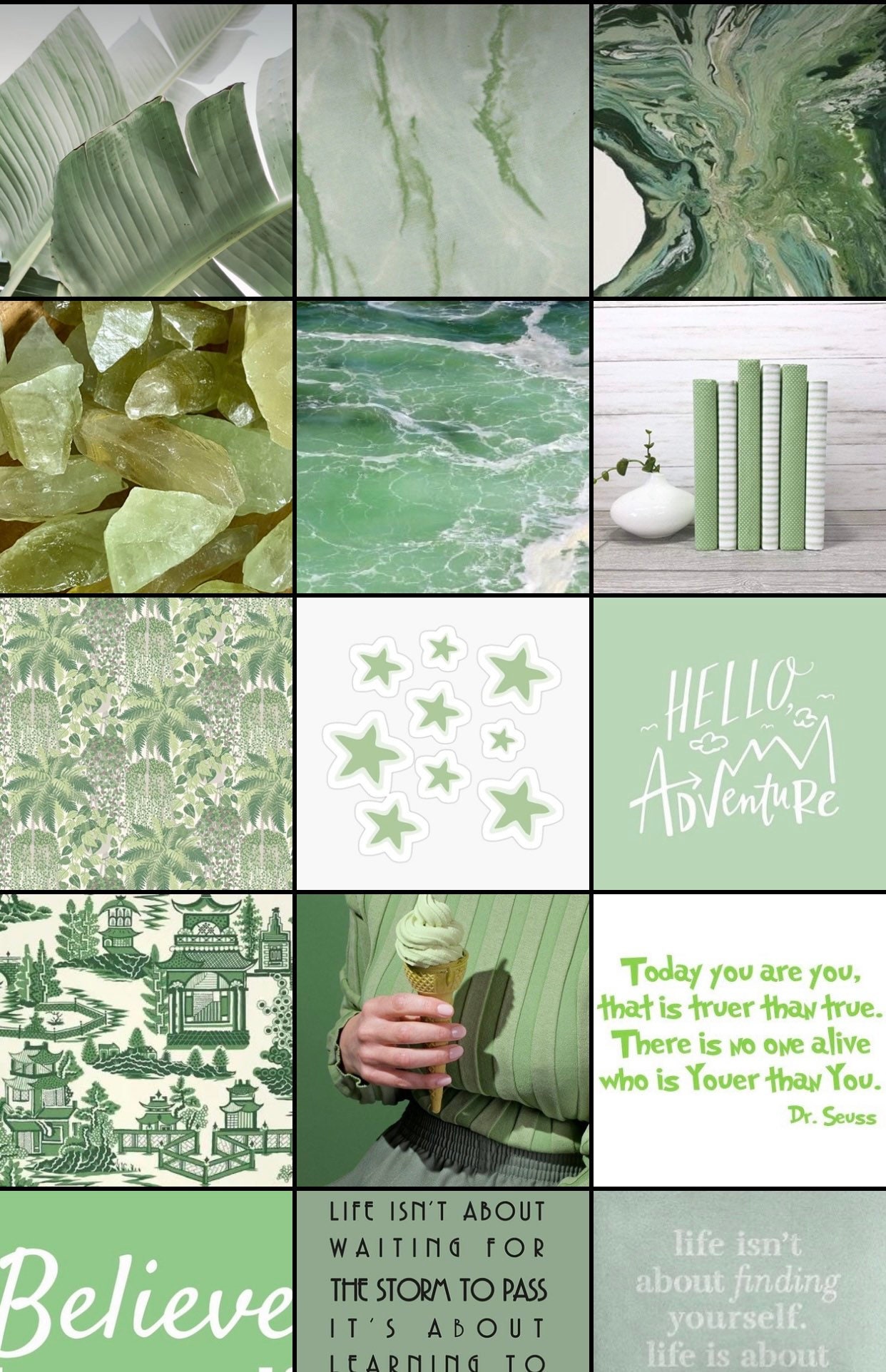 Sage Green Photo Collage Kit Etsy UK