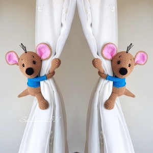 Crochet Animal Curtain Tie Backs: Handmade Nursery Decor
