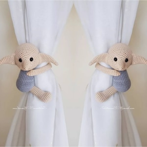 Crochet Baby Doll Curtain Tie Backs: Nursery Decor