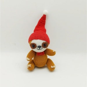 Mini Sloth, Crochet mini sloth, Tiny doll, miniature doll, pocket pal.