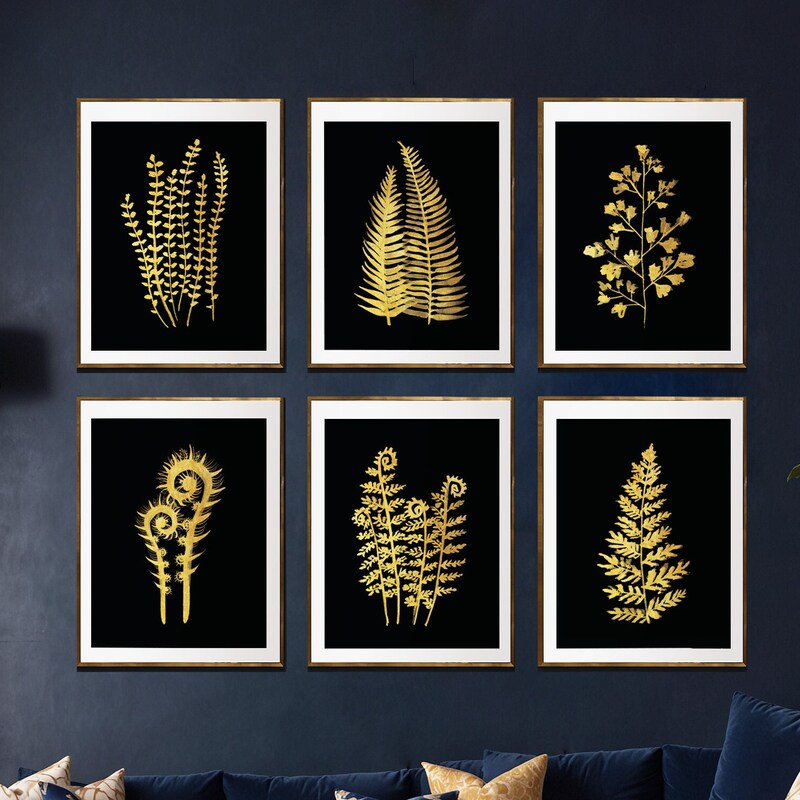 Black Gold Wall Art - Etsy