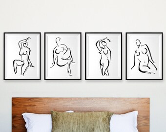 Inspirational Wall Art Large Wall Art Simple Line Drawing Etsy