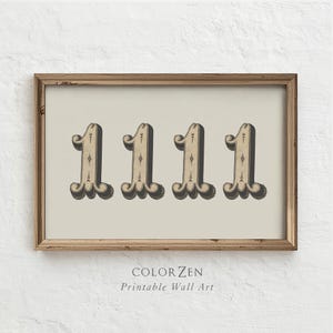 1111 Angel Number Poster - Etsy