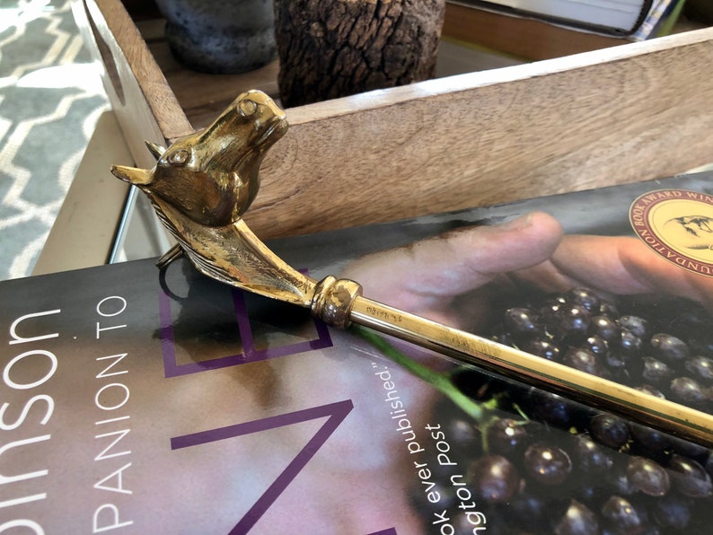 Solid Brass England Horse Figured Shoehorn Gold Color Exclusive gift Solid Brass Horse Head Shoe Horn